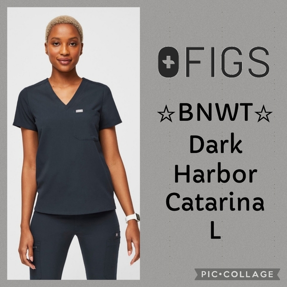 Figs Tops Figs Dark Harbor Catarina L Poshmark